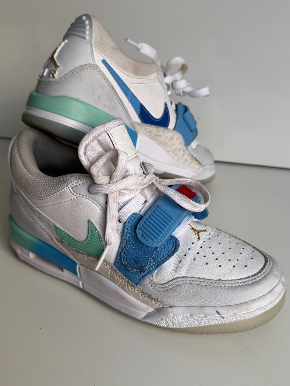 Nike Air Jordan Legacy 312 Low Boys White Emerald Rise 4.5Y